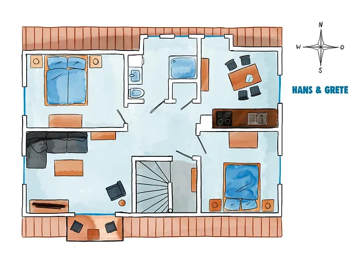 Wattkante Hans & Grete 公寓 布尔哈沃